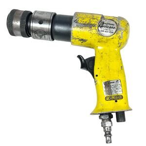 Vintage Alltrade Hurricane Pneumatic Drill Yellow 3/8" Reversible Pistol Grip